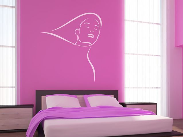 Lined woman | Wall sticker