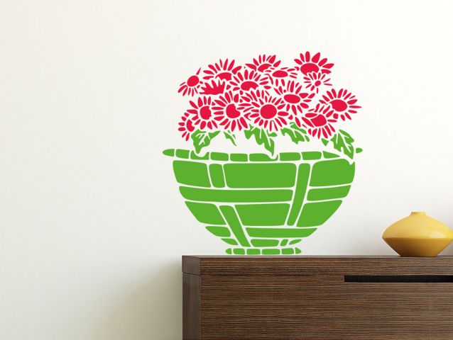 Flower basket | Wall sticker
