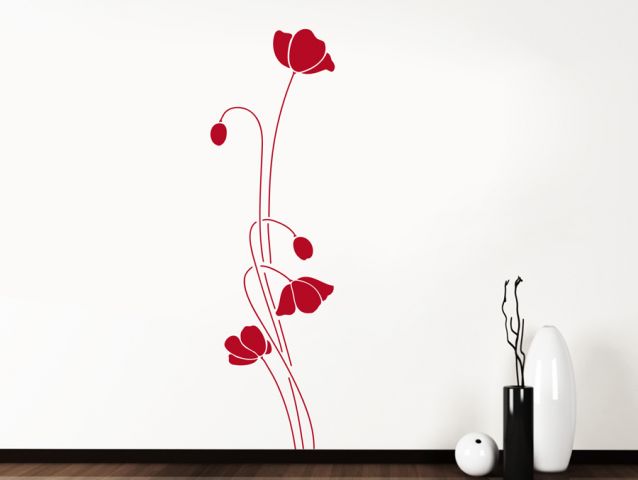 Poppy flowers | Wall sticker