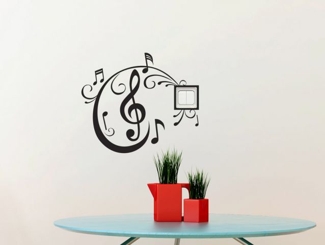 Swirly notes | Outlet decor sticker