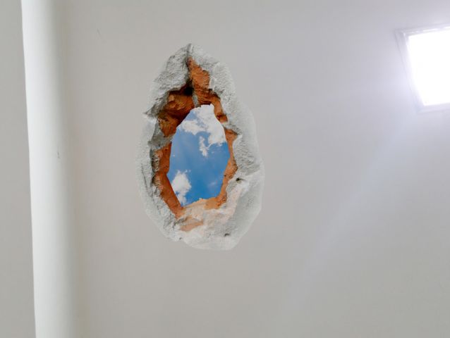 Hole to the sky wall sticker