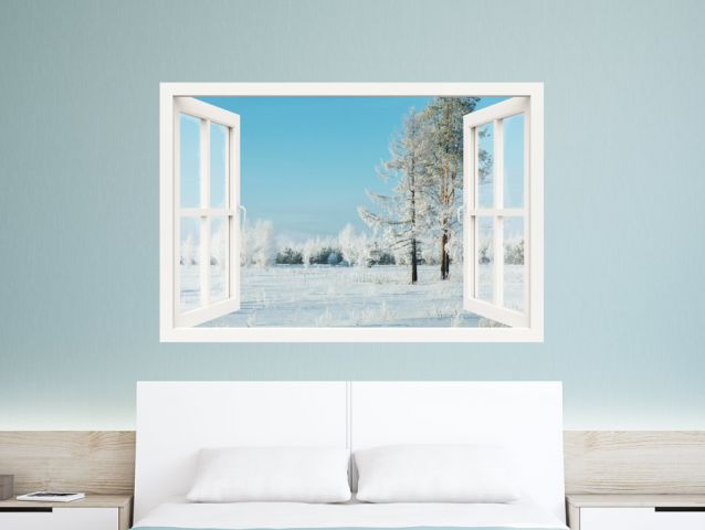 Frosted forest | 3D window sticker
