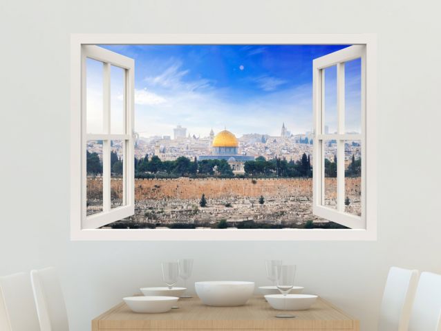 Jerusalem | 3D window sticker