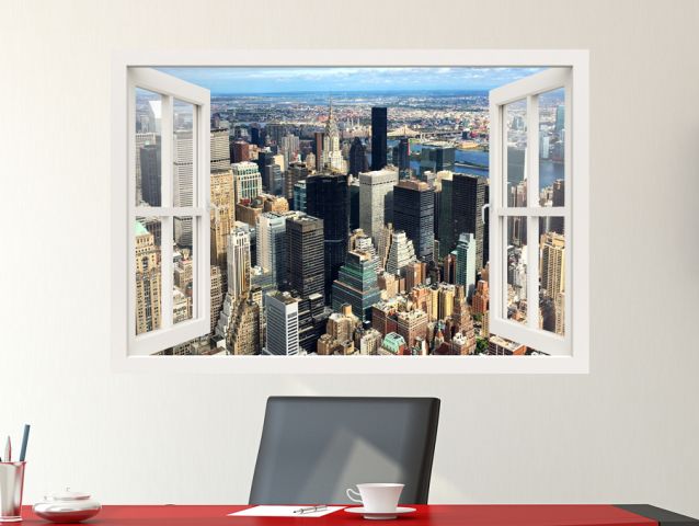 New york | 3D window sticker