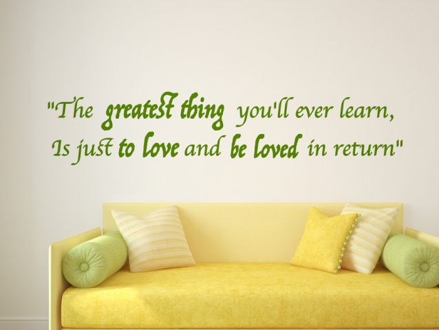The greatest thing | Wall sticker