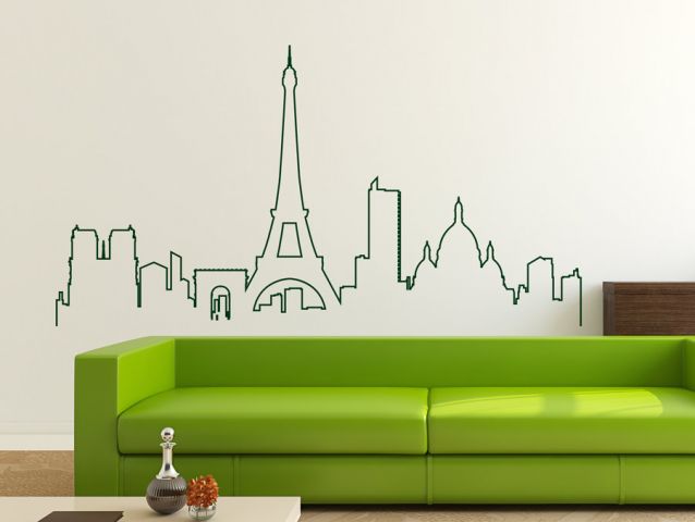 Paris in lines | Wall sticker