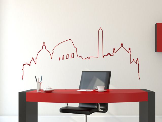 Rome in a line | Wall sticker