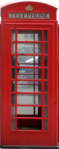 English phone booth