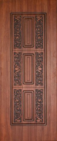 Wooden deco | Door wallpaper