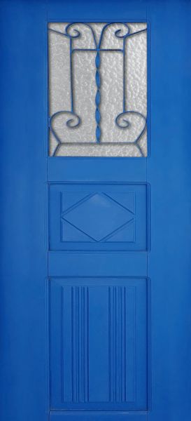 Blue greek | Door wallpaper