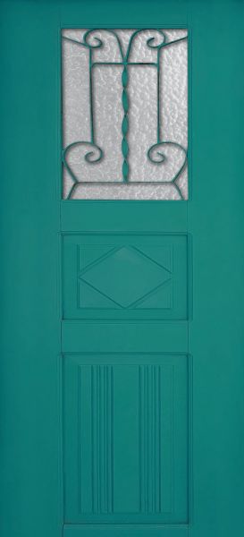 Green vintage Door sticker