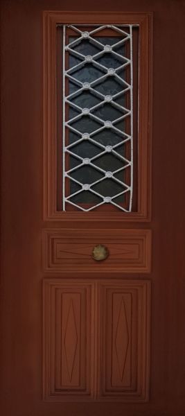 Greek wood | Door wallpaper sticker