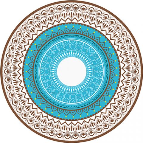 Blue mandala Ceiling sticker