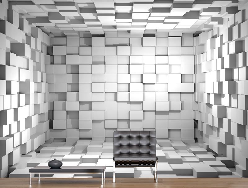 3D cubes | Sticker wallpaper