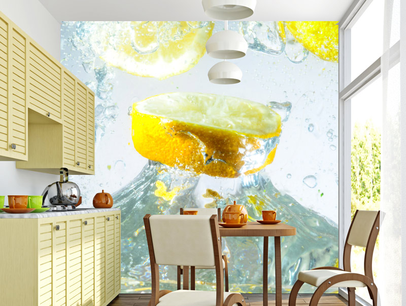 Fresh lemon | Sticker wallpaper