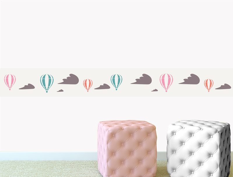 Up in the sky border | Wall sticker