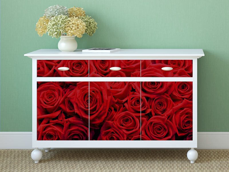 Red roses | Furniture wallpaper
