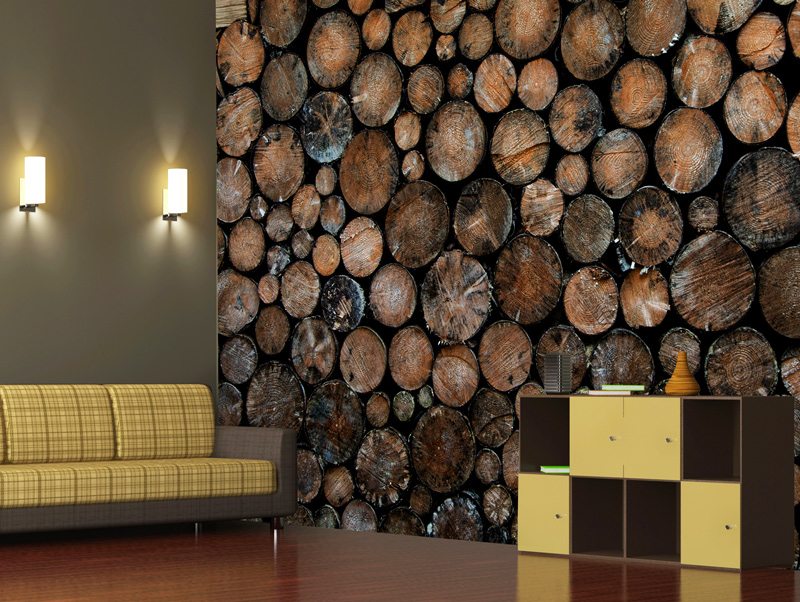 Wooden logs  | Wallpaper sticker