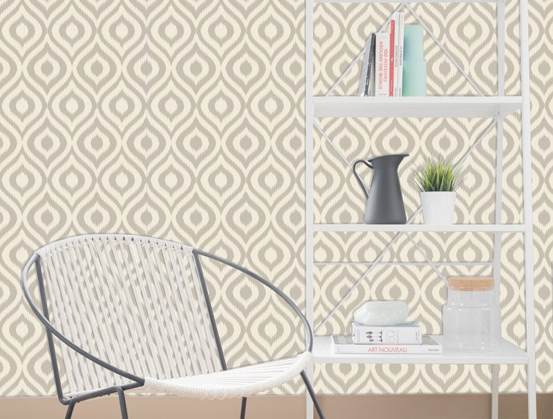 Beige hourglass | Wallpaper sticker