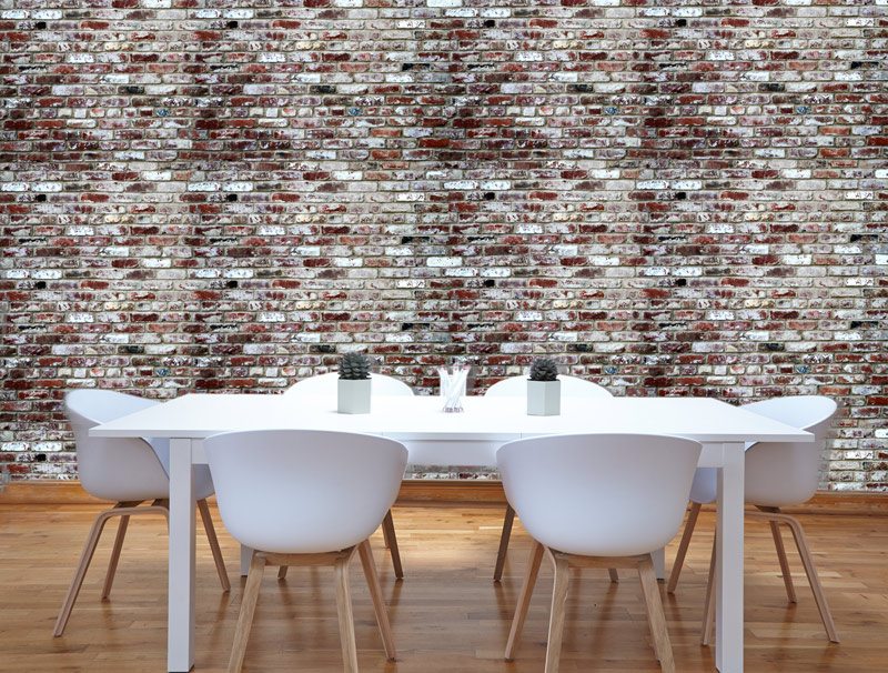 Small red bricks | Wall sticker