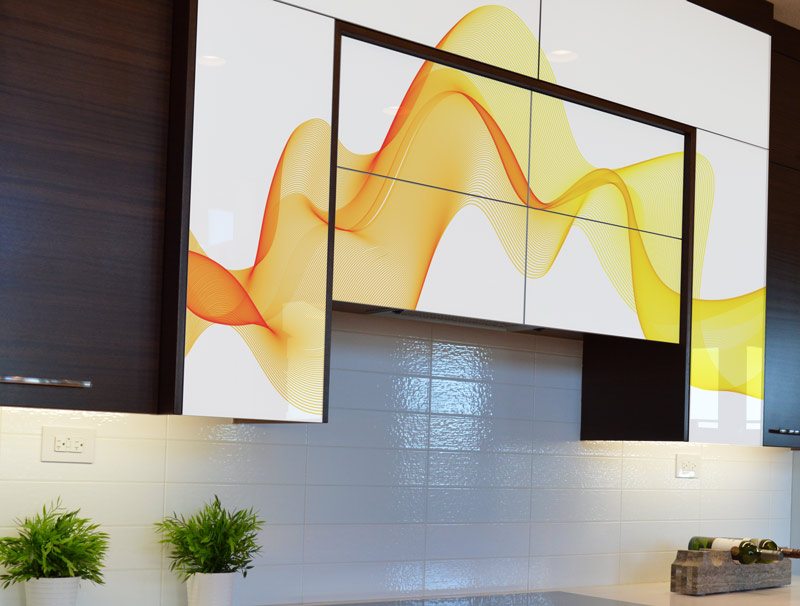 Yellow wave | Furniture wallpaper