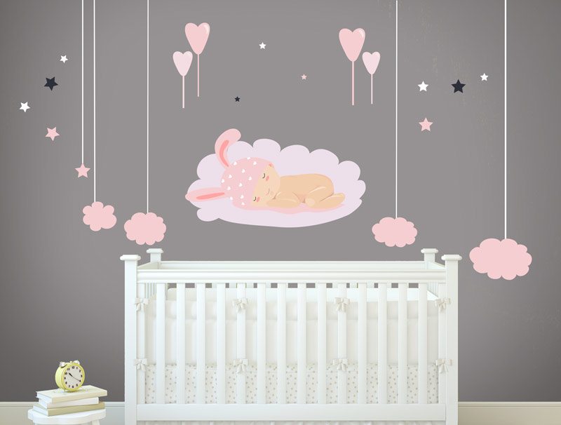 Pink baby | Wall stickers set