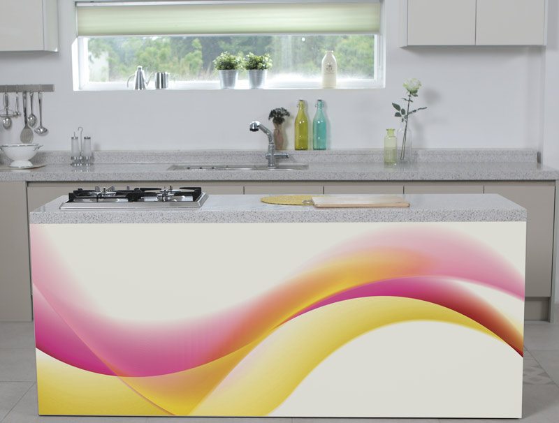 Pink wave | Furniture wallpaper
