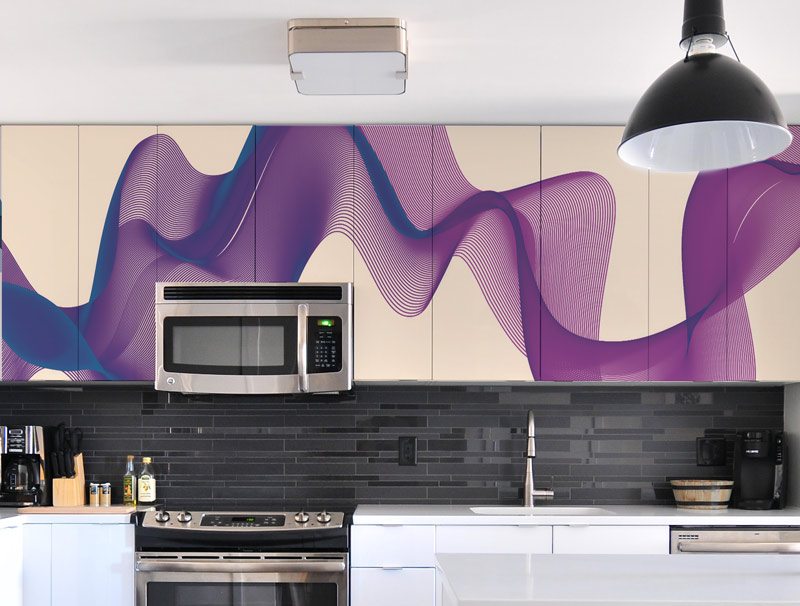 Purple ribbon | Furniture wallpaper