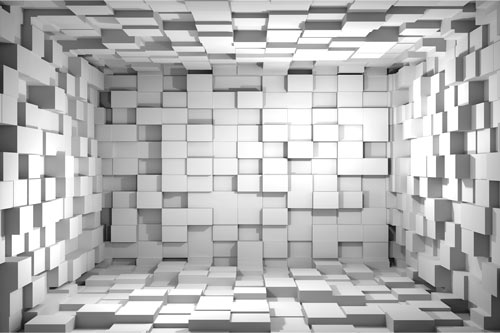 3D cubes | Sticker wallpaper