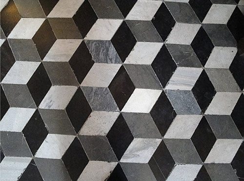 Grey cubes | Wallpaper sticker