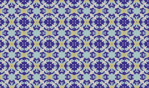 Tiled blue | Furniture wallpaper