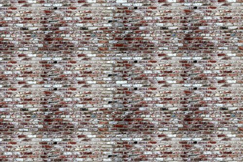 Small red bricks | Wall sticker