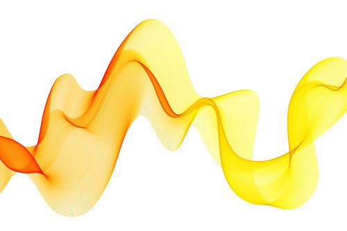 Yellow wave | Furniture wallpaper