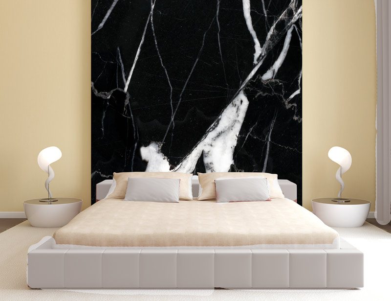 Black marble | Sticker wallpaper