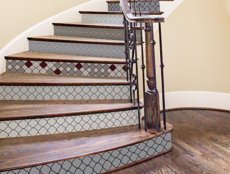 Classy and clean | Stair sticker decor