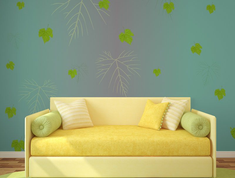 Green leaves | Wallpaper sticker