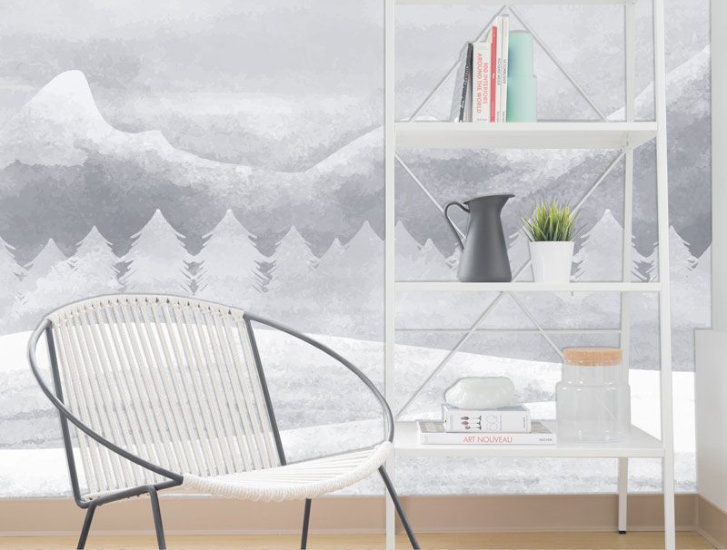 Snowy mountains | Wallpaper sticker