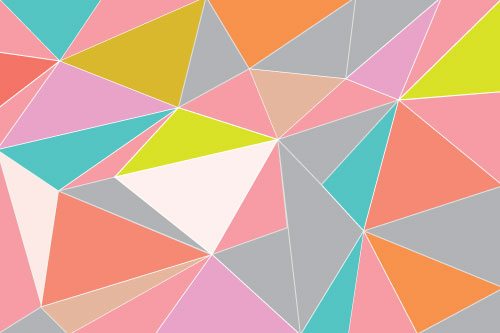 Colorful triangles | Wallpaper sticker