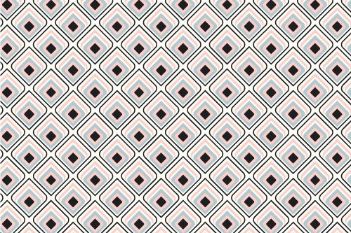 Vintage squares | Wallpaper sticker