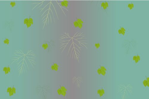 Green leaves | Wallpaper sticker