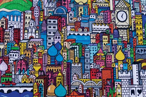 City graffiti | Sticker wallpaper