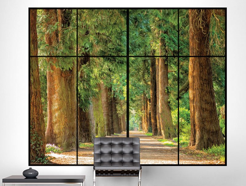 Window To Magical Forest Wall sticker