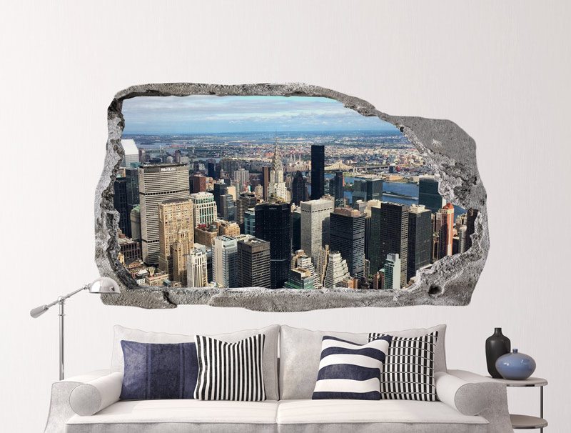 New York in 3D - Wall sticker
