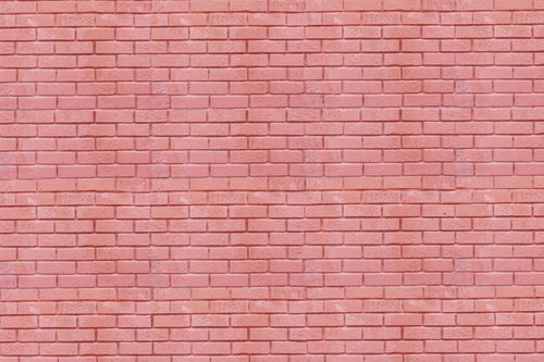 Pink Peach Bricks Wallpaper