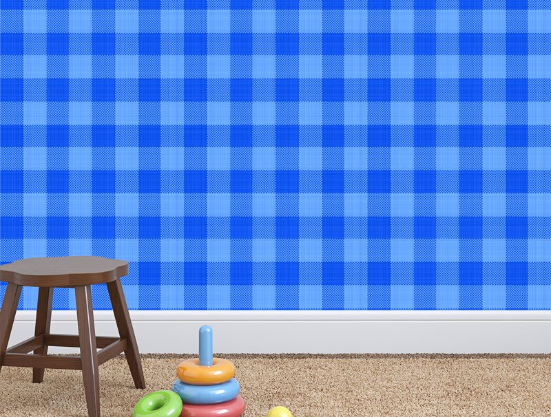 Blue squares | Sticker wallpaper