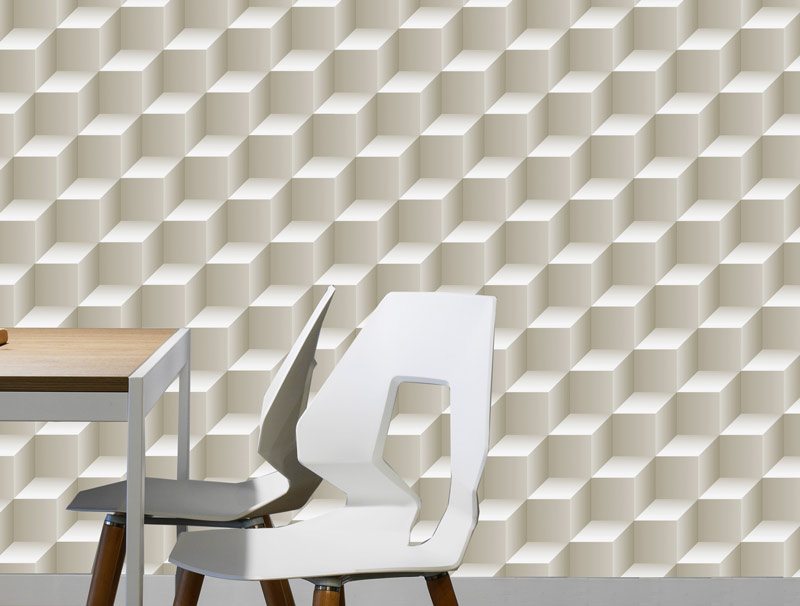 3D cubes | Wallpaper sticker