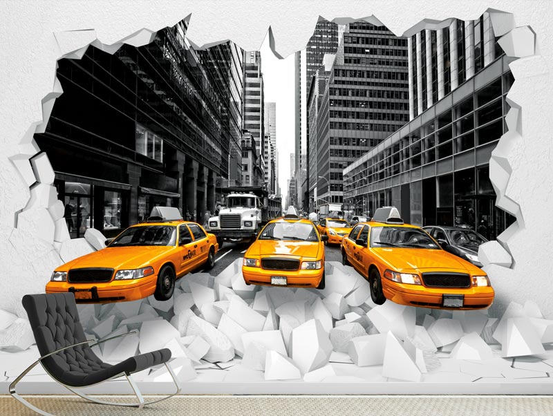 Taxis on the streets of New York | wallpaper