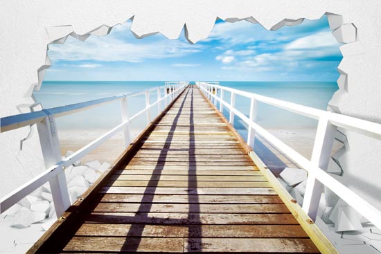 A wooden jetty | wallpaper