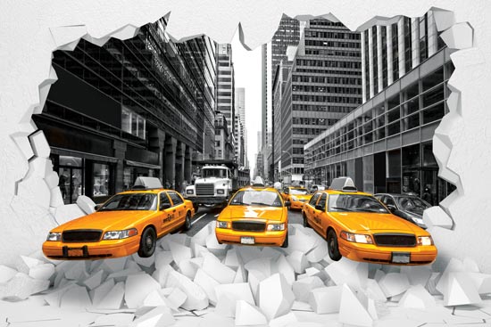 Taxis on the streets of New York | wallpaper