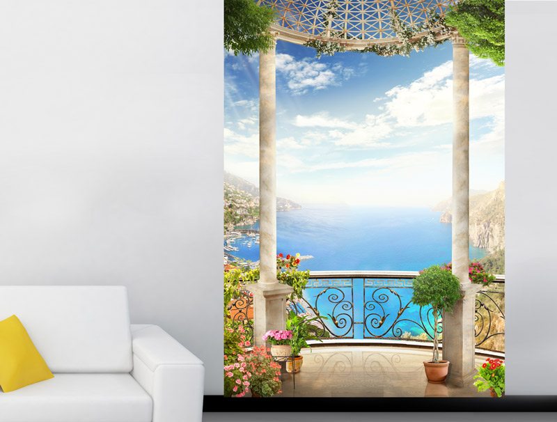 Balcony with sea view | wallpaper